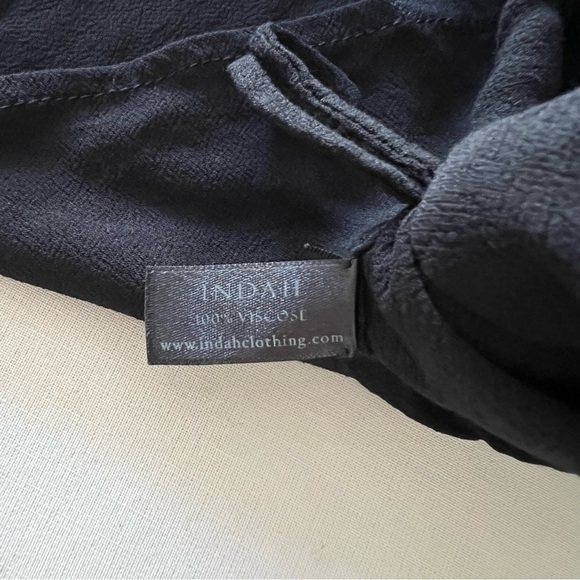 Indah Palm Tie Front Wrap Shorts in Black - Picture 13 of 14